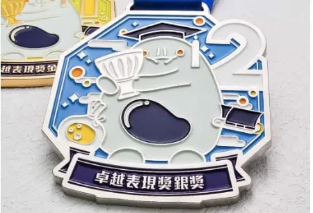 coloured medal