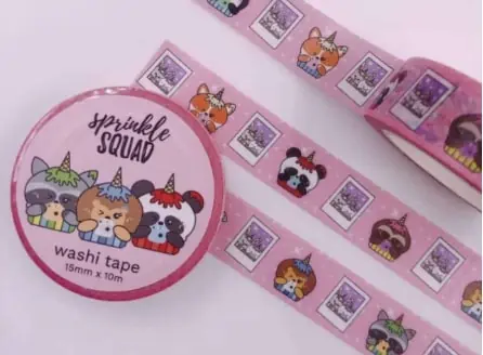 washi tape menu