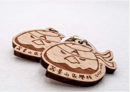 wooden keychain menu