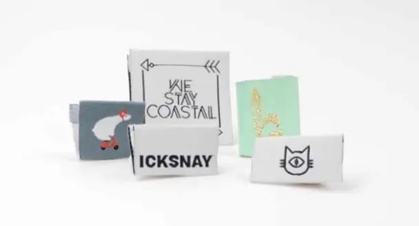 woven label menu